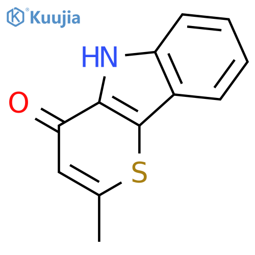 Thiopyrano[3,2-b]indol-4(5H)-one, 2-methyl- structure