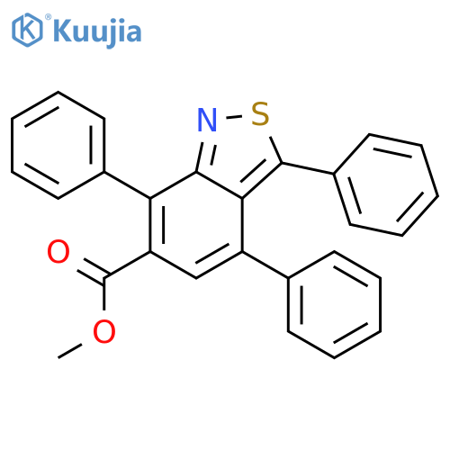 2,1-BENZISOTHIAZOLE-6-CARBOXYLIC ACID, 3,4,7-TRIPHENYL-, METHYL ESTER structure