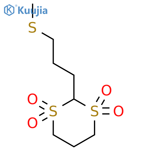 1,3-Dithiane, 2-[3-(methylthio)propyl]-, 1,1,3,3-tetraoxide structure