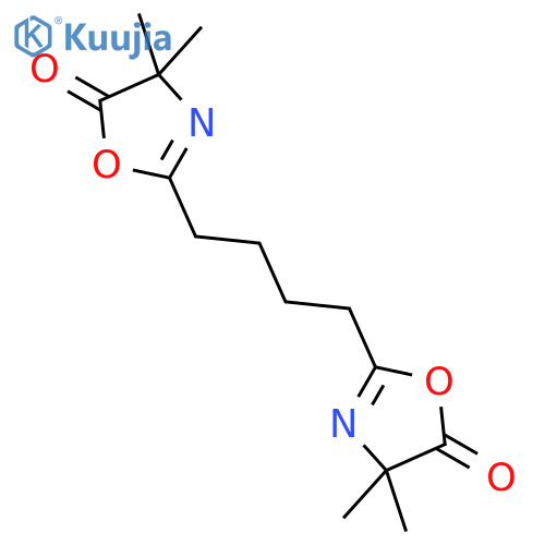 5(4H)-Oxazolone, 2,2'-(1,4-butanediyl)bis[4,4-dimethyl- structure