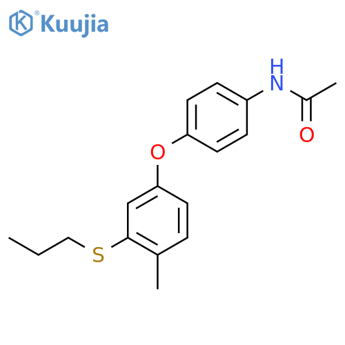 Acetamide, N-[4-[4-methyl-3-(propylthio)phenoxy]phenyl]- structure