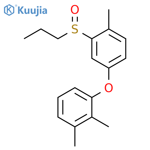 Benzene, 4-(2,3-dimethylphenoxy)-1-methyl-2-(propylsulfinyl)- structure