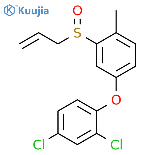 Benzene, 2,4-dichloro-1-[4-methyl-3-(2-propenylsulfinyl)phenoxy]- structure