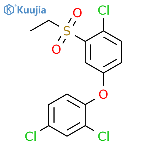 Benzene, 2,4-dichloro-1-[4-chloro-3-(ethylsulfonyl)phenoxy]- structure