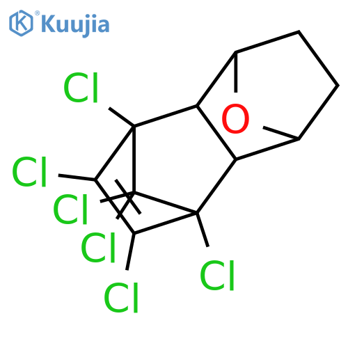 5,8-Epoxy-1,4-methanonaphthalene, 1,2,3,4,10,10-hexachloro-1,4,4a,5,6,7,8,8a-octahydro-, (1R,4S,4aS,5S,8R,8aR)-rel- (9CI) structure