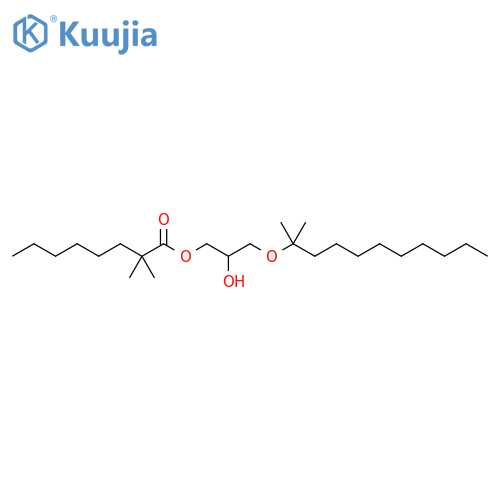 Octanoic acid, 2,2-dimethyl-, 3-[(1,1-dimethyldecyl)oxy]-2-hydroxypropyl ester structure