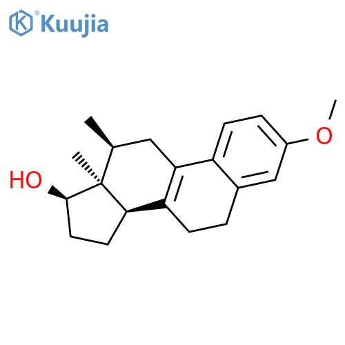 Estra-1,3,5(10),8-tetraen-17-ol, 3-methoxy-12-methyl-, (12a,14b,17a)- structure
