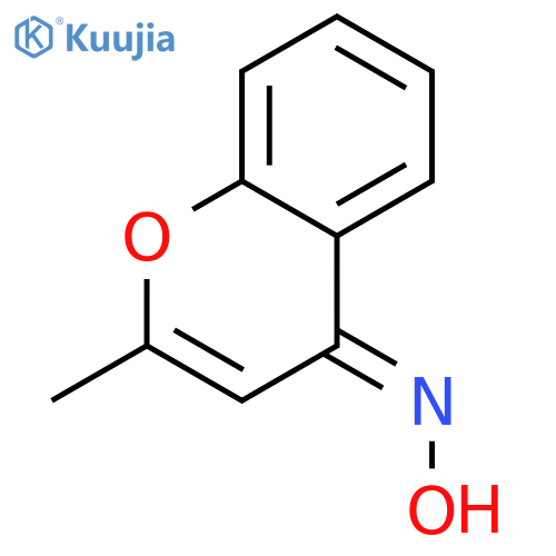 4H-1-Benzopyran-4-one, 2-methyl-, oxime structure
