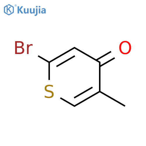 4H-Thiopyran-4-one, 2-bromo-5-methyl- structure