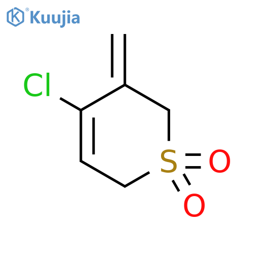 2H-Thiopyran, 4-chloro-3,6-dihydro-3-methylene-, 1,1-dioxide structure