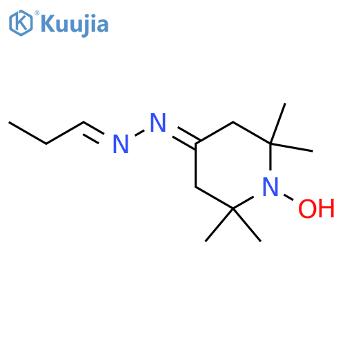1-Piperidinyloxy, 2,2,6,6-tetramethyl-4-(propylidenehydrazono)- structure