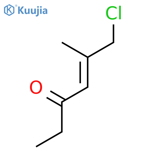 4-Hexen-3-one, 6-chloro-5-methyl- structure