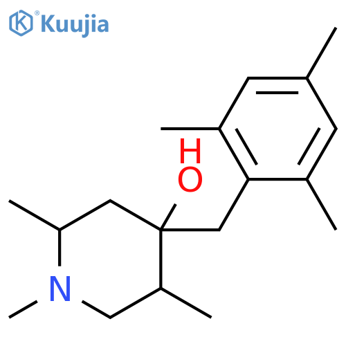 4-Piperidinol, 1,2,5-trimethyl-4-[(2,4,6-trimethylphenyl)methyl]- structure