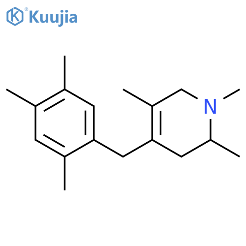 Pyridine,1,2,3,6-tetrahydro-1,2,5-trimethyl-4-[(2,4,5-trimethylphenyl)methyl]- structure