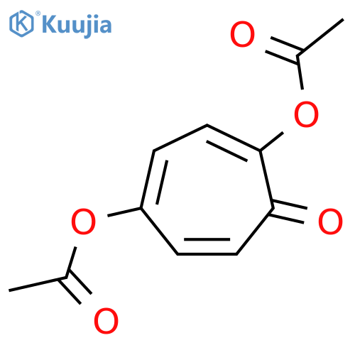 2,4,6-Cycloheptatrien-1-one, 2,5-bis(acetyloxy)- structure