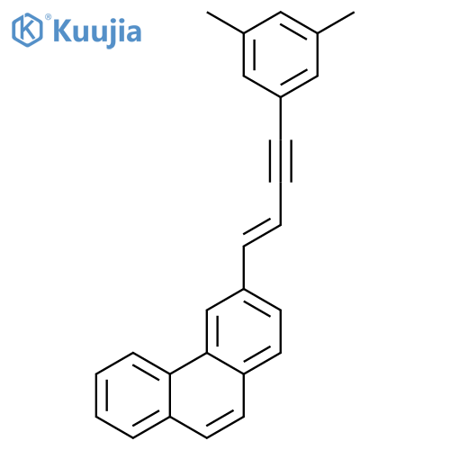 Phenanthrene, 3-[4-(3,5-dimethylphenyl)-1-buten-3-ynyl]-, (E)- structure
