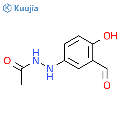 N'-(3-formyl-4-hydroxyphenyl)acetohydrazide structure