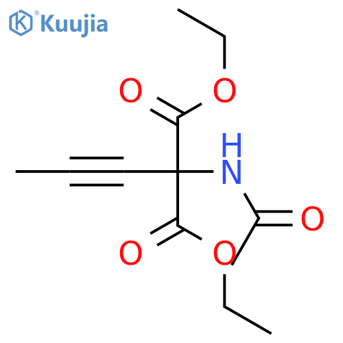 Propanedioic acid, (acetylamino)-2-propynyl-, diethyl ester structure