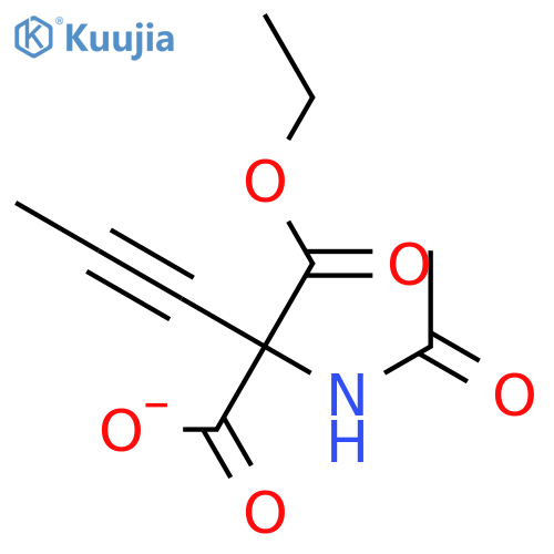 Propanedioic acid, (acetylamino)-2-propynyl-, monoethyl ester structure