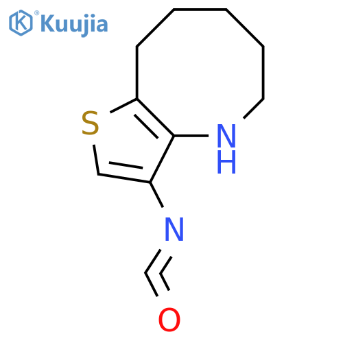 Thieno[3,2-b]azocine, 4,5,6,7,8,9-hexahydro-3-isocyanato- structure