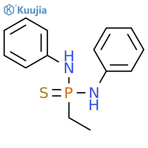 Phosphonothioic diamide, P-ethyl-N,N'-diphenyl- structure