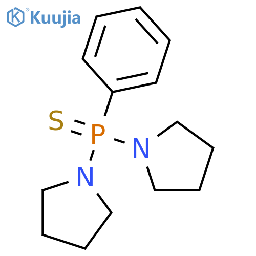 Pyrrolidine, 1,1'-(phenylphosphinothioylidene)bis- structure