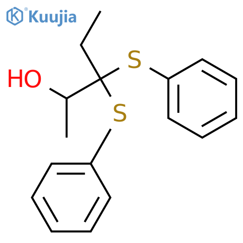 2-Pentanol, 3,3-bis(phenylthio)- structure
