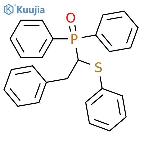 Phosphine oxide, diphenyl[2-phenyl-1-(phenylthio)ethyl]- structure