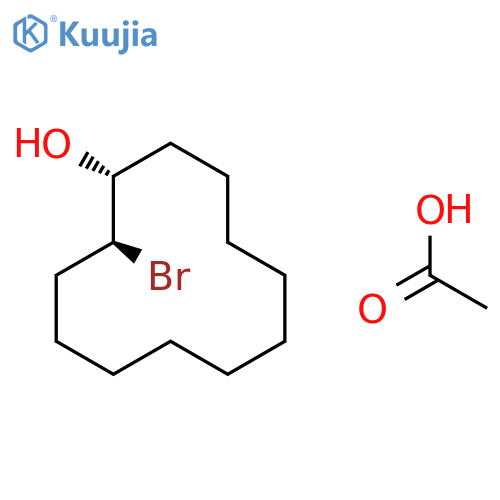 Cyclododecanol, 2-bromo-, acetate, (1R*,2S*)- structure