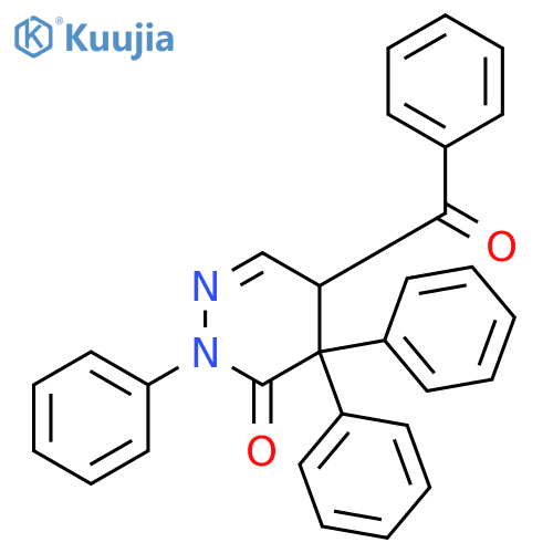 3(2H)-Pyridazinone, 5-benzoyl-4,5-dihydro-2,4,4-triphenyl- structure
