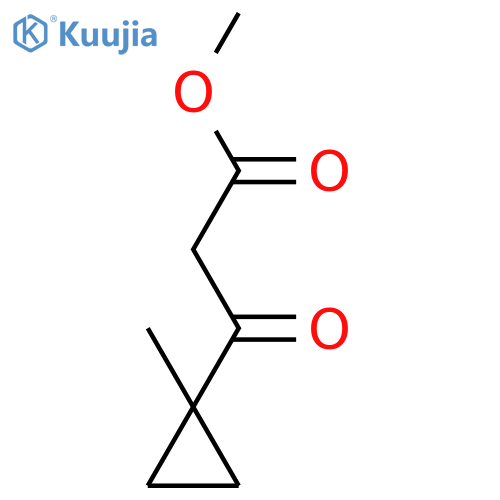 methyl 3-(1-methylcyclopropyl)-3-oxopropanoate structure