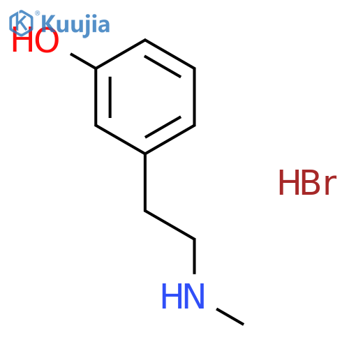3-2-(methylamino)ethylphenol hydrobromide structure