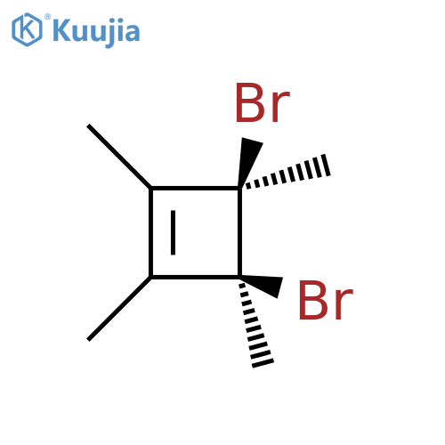 Cyclobutene, 3,4-dibromo-1,2,3,4-tetramethyl-, cis- structure