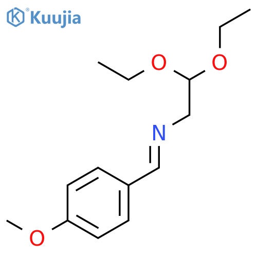 Ethanamine, 2,2-diethoxy-N-[(4-methoxyphenyl)methylene]- structure