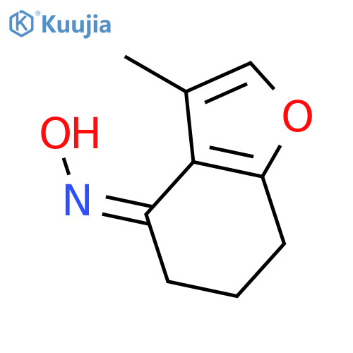 4(5H)-Benzofuranone, 6,7-dihydro-3-methyl-, oxime structure