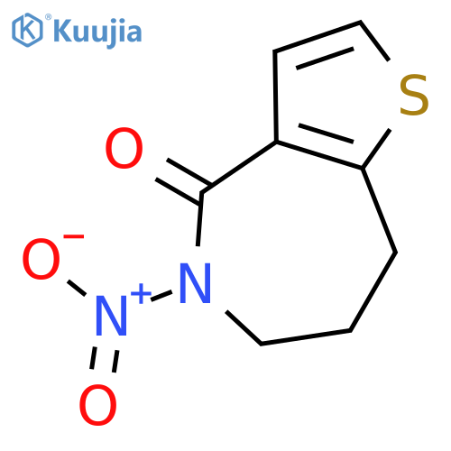 4H-Thieno[3,2-c]azepin-4-one, 5,6,7,8-tetrahydro-5-nitro- structure