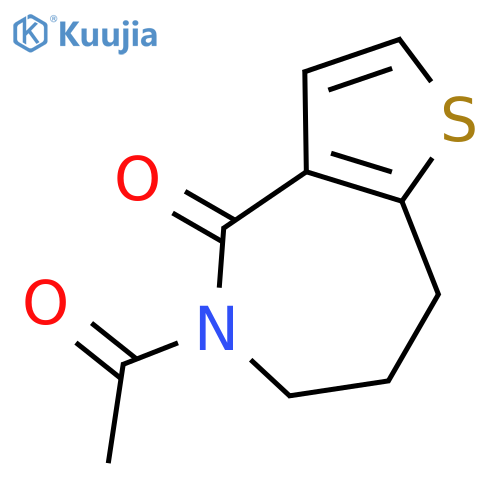 4H-Thieno[3,2-c]azepin-4-one, 5-acetyl-5,6,7,8-tetrahydro- structure