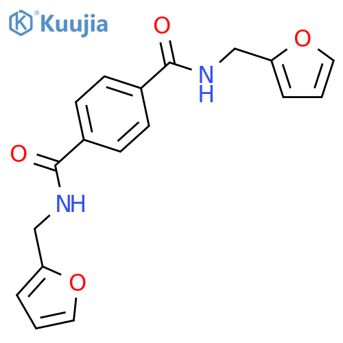 1,4-Benzenedicarboxamide,N1,N4-bis(2-furanylmethyl)- structure