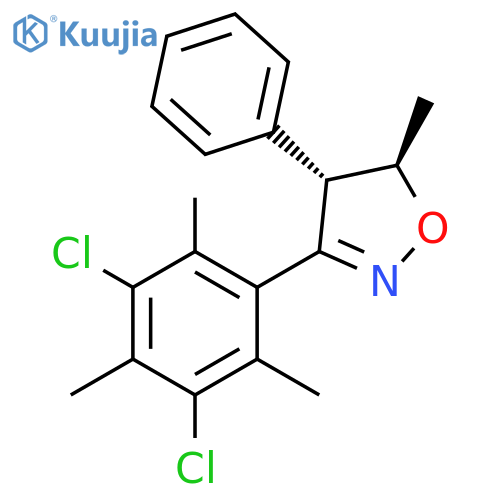Isoxazole,3-(3,5-dichloro-2,4,6-trimethylphenyl)-4,5-dihydro-5-methyl-4-phenyl-,trans- structure