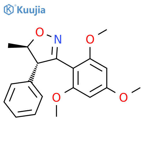 Isoxazole, 4,5-dihydro-5-methyl-4-phenyl-3-(2,4,6-trimethoxyphenyl)-,trans- structure