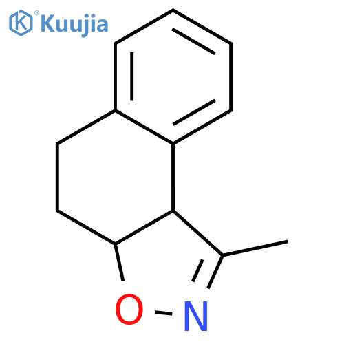Naphth[1,2-d]isoxazole, 3a,4,5,9b-tetrahydro-1-methyl- structure