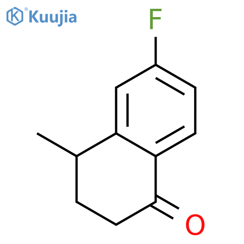 6-fluoro-4-methyl-1,2,3,4-tetrahydronaphthalen-1-one structure