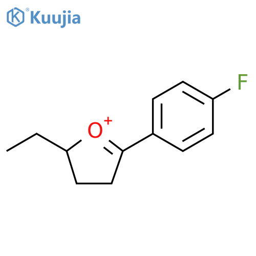 2H-Furylium, 2-ethyl-5-(4-fluorophenyl)-3,4-dihydro- structure