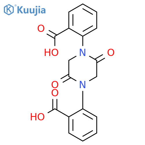 Benzoic acid, 2,2'-(2,5-dioxo-1,4-piperazinediyl)bis- structure