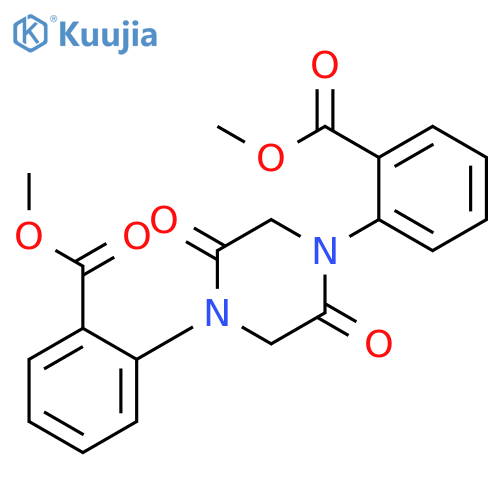 Benzoic acid, 2,2'-(2,5-dioxo-1,4-piperazinediyl)bis-, dimethyl ester structure
