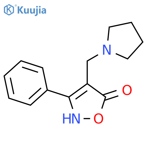 5(2H)-Isoxazolone, 3-phenyl-4-(1-pyrrolidinylmethyl)- structure