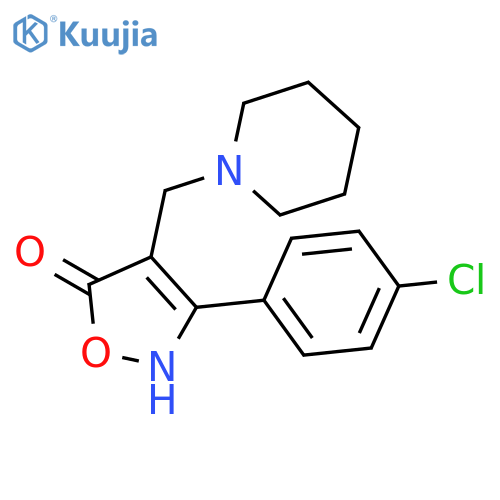 5(2H)-Isoxazolone, 3-(4-chlorophenyl)-4-(1-piperidinylmethyl)- structure