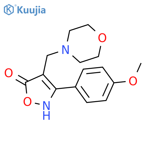 5(2H)-Isoxazolone, 3-(4-methoxyphenyl)-4-(4-morpholinylmethyl)- structure