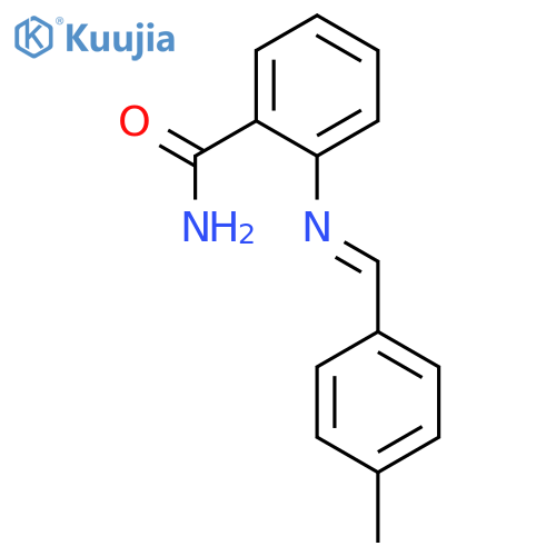 Benzamide, 2-[[(4-methylphenyl)methylene]amino]- structure