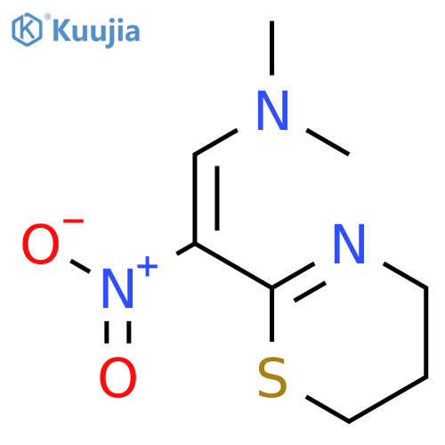 Ethenamine, 2-(5,6-dihydro-4H-1,3-thiazin-2-yl)-N,N-dimethyl-2-nitro- structure